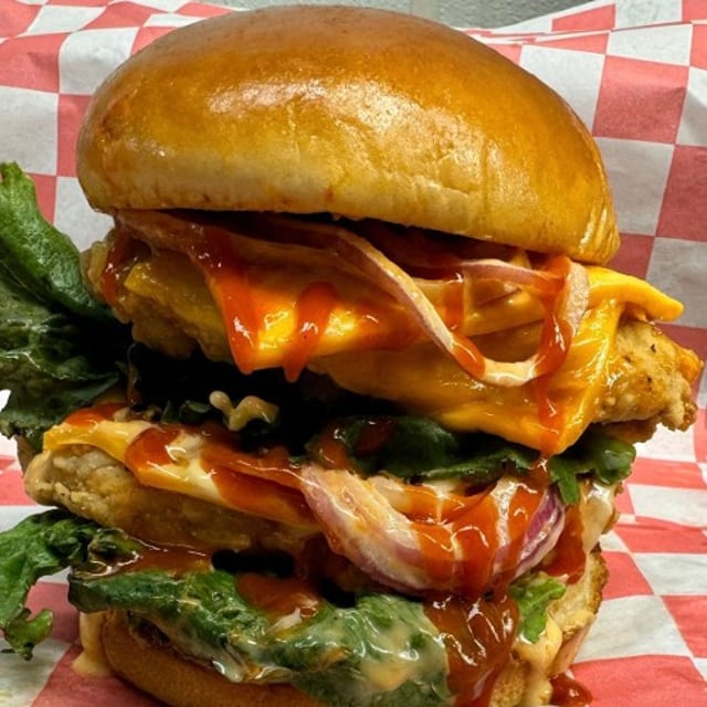 Double Decker Spicy Chicken Sandwich.