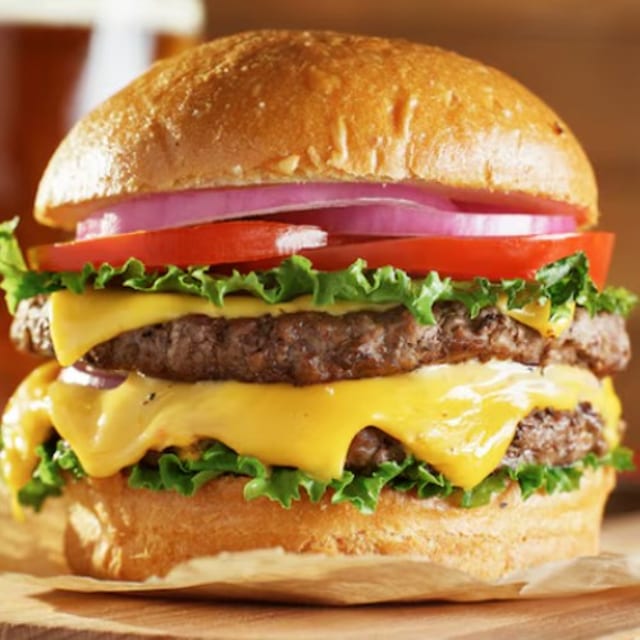 Double-Decker Cheese Burger.