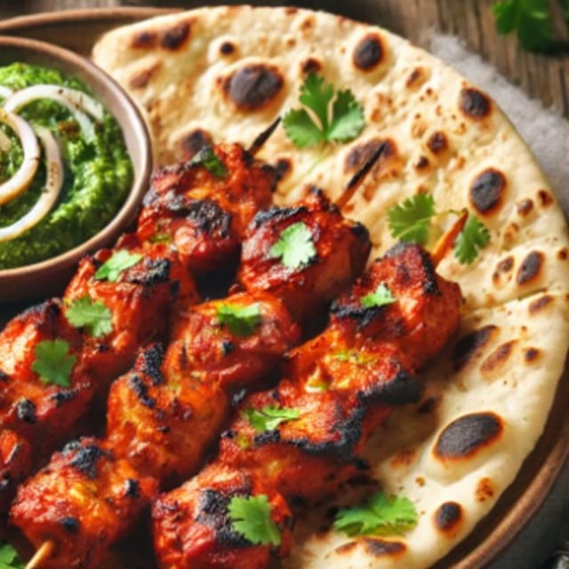 Chicken Tikka kebab.