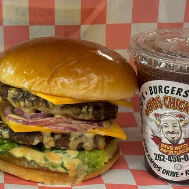Double-Decker Cheese Burger Meal.