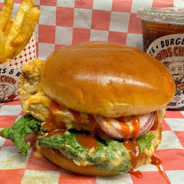 Spicy Chicken Sandwich Meal.