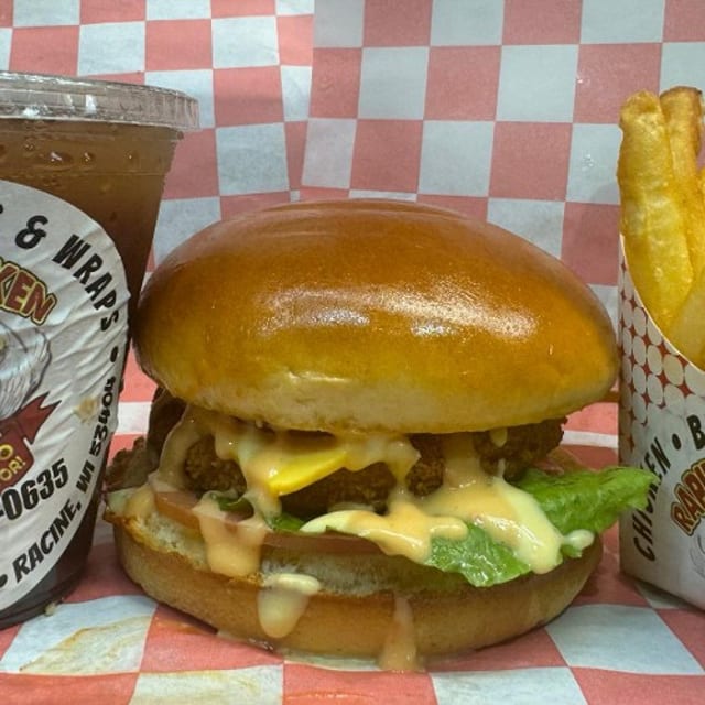 Chicken Burger Meal.